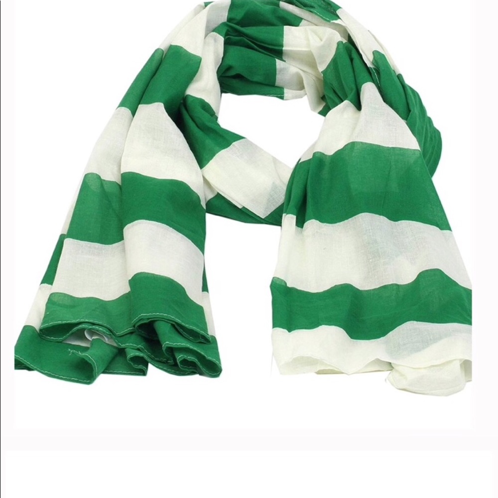 White and Green scarf